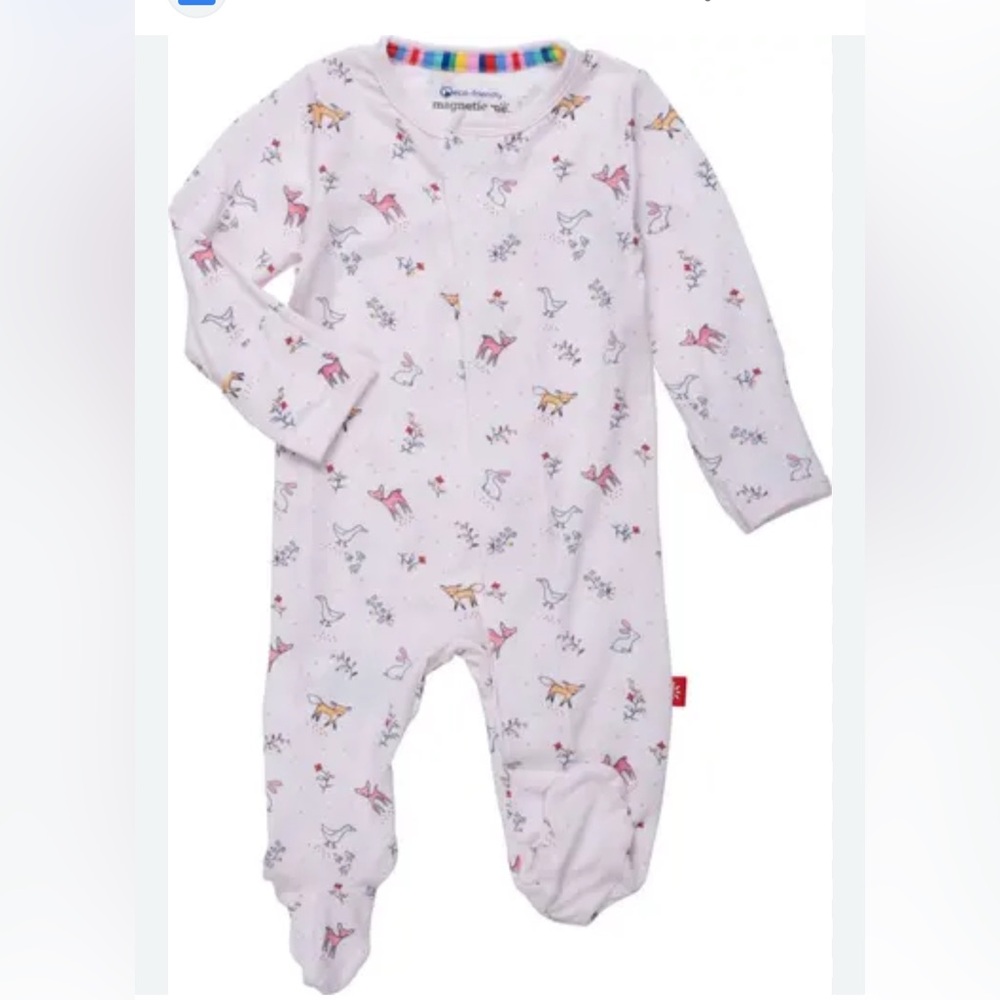 Magnetic Me Light Pink Animal Footie